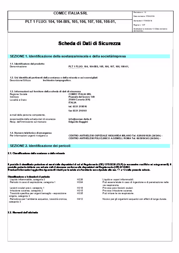 PLT 1 FLUO