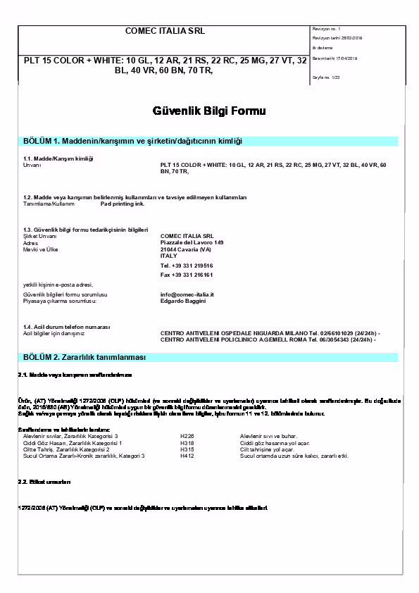 PLT 15 COLOR + WHITE